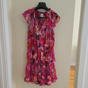 MISA Floral Pink  Dress
